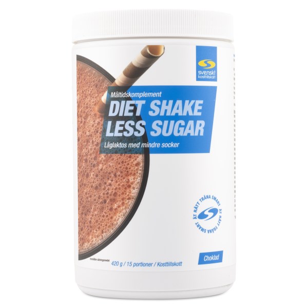 Diet Shake Less Sugar, Suklaa, 420 g