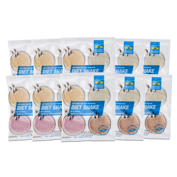 Diet Shake Annospussit, Mustikka & vanilja, 10-pack