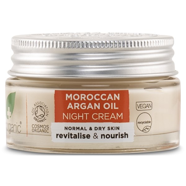 Dr Organic Arganöljy Yövoide, 50 ml