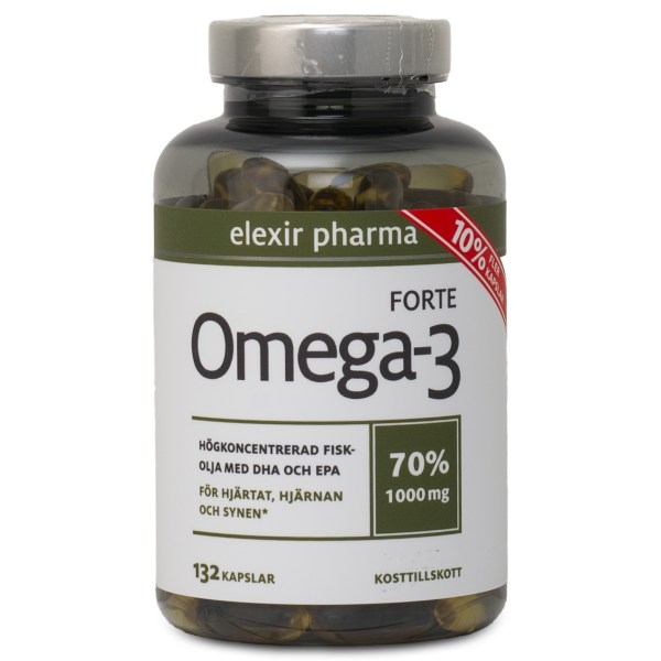 Elexir Pharma Omega-3 Forte, 132 kaps
