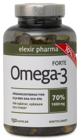 Pienoiskuva Elexir Pharma Omega-3 Forte, 132 kaps