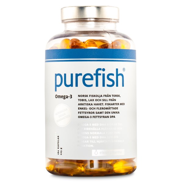 Elexir Pharma Purefish Omega-3, 180 kapselia