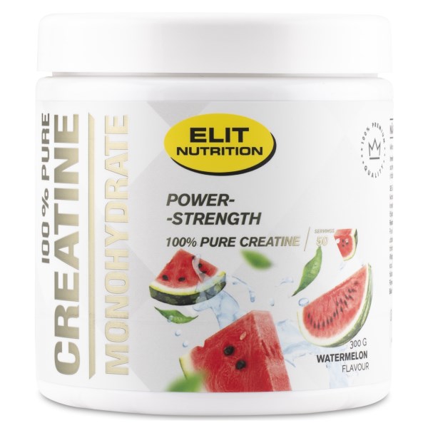 ELIT 100% Pure Creatine Monohydrate, Vesimeloni, 300 g