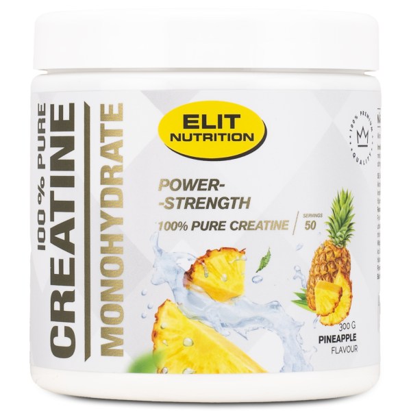 ELIT 100% Pure Creatine Monohydrate, Pineapple, 300 g
