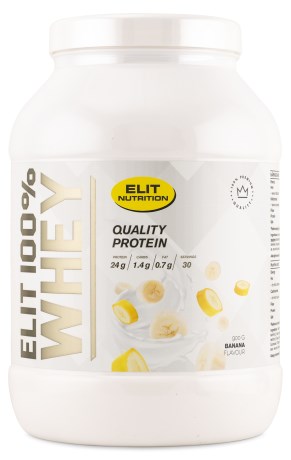 Pienoiskuva ELIT 100% Whey, Banaani, 900 g