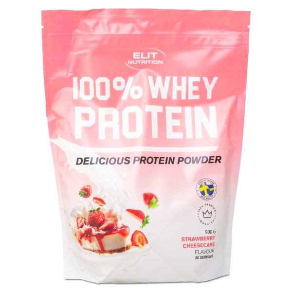 ELIT 100% Whey, Strawberry Cheesecake, 900 g