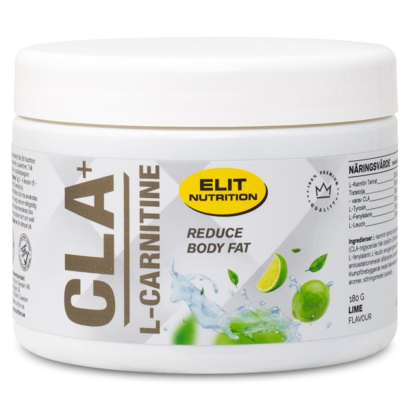 ELIT CLA+L-Carnitine Powder, Lime, 180 g