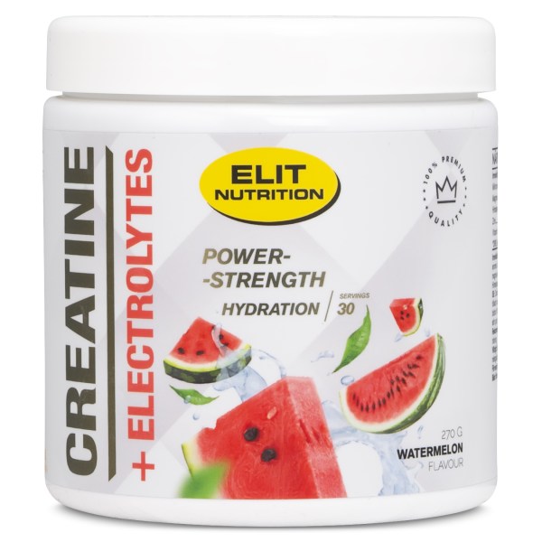 ELIT Kreatiini + Elektrolyytit, Vesimeloni, 270 g