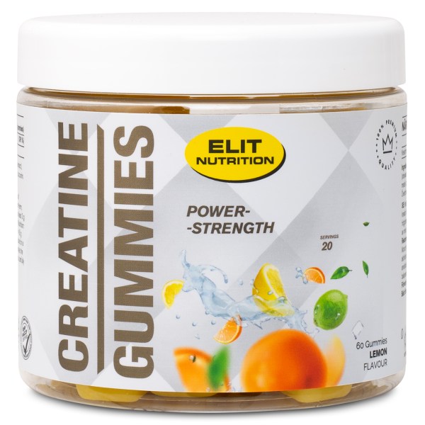 ELIT Creatine Gummies, Lemonade, 60 Vitamiinigummya