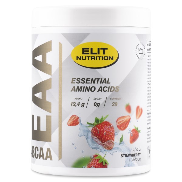 ELIT EAA+BCAA Elektrolyytit, Mansikka, 400 g