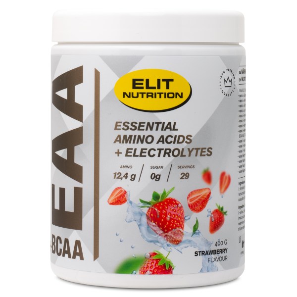 ELIT EAA+BCAA Elektrolyytit, Mansikka, 400 g