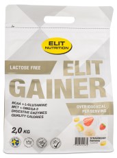 Pienoiskuva ELIT Gainer Laktoositon , Strawberry Banana, 2 kg