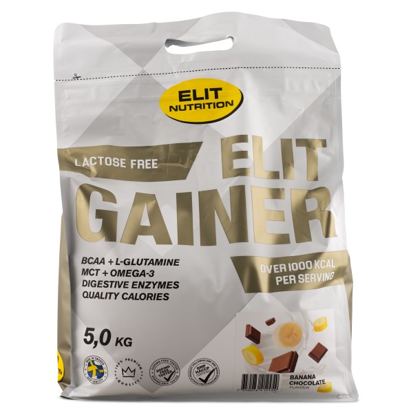 ELIT Gainer Laktoositon, Banana & Chocolate, 5 kg