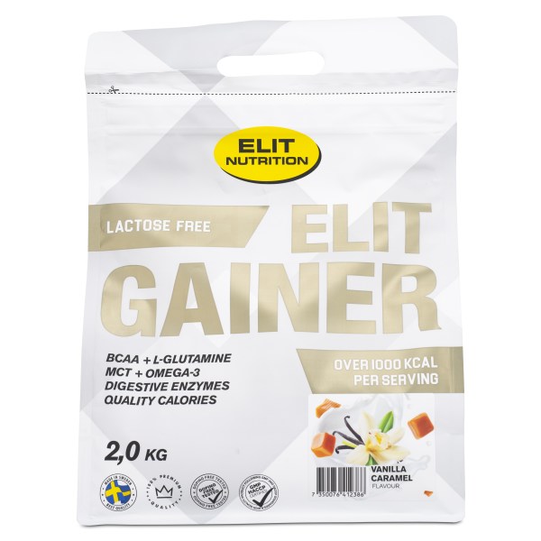 ELIT Gainer Laktoositon, Vanilla Caramel, 2 kg