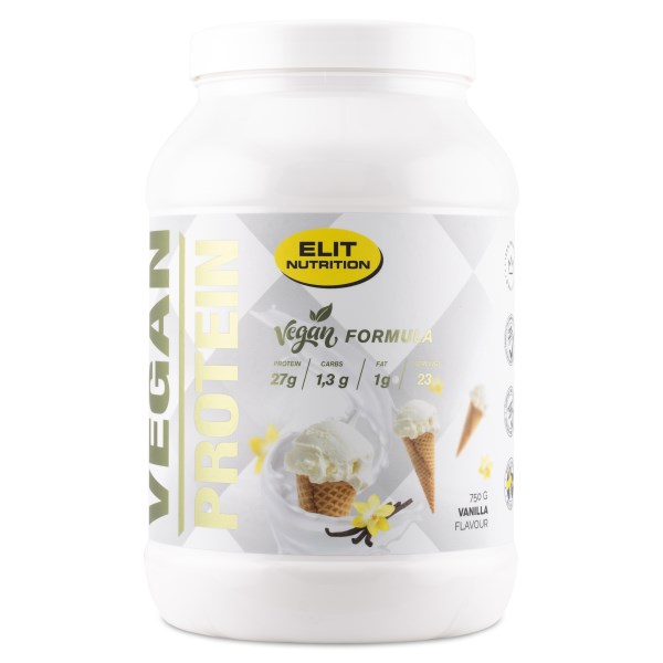 ELIT Vegan Protein Laktoositon, Vanilja, 750 g