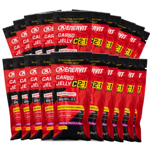 Enervit C2:1 Carbo Jelly, Tropical Fruits, 20 kpl pakkaus