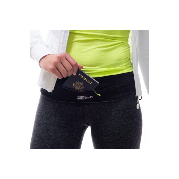 FlipBelt Zipper Belt, S, Musta