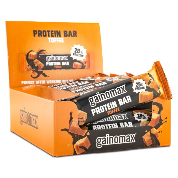 Gainomax Proteiinipatukka, Toffee, 15-pack