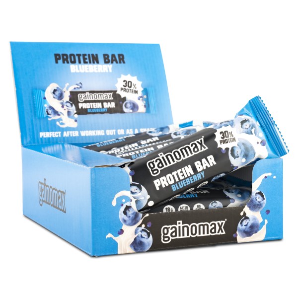 Gainomax Proteiinipatukka, Mustikka, 15-pack