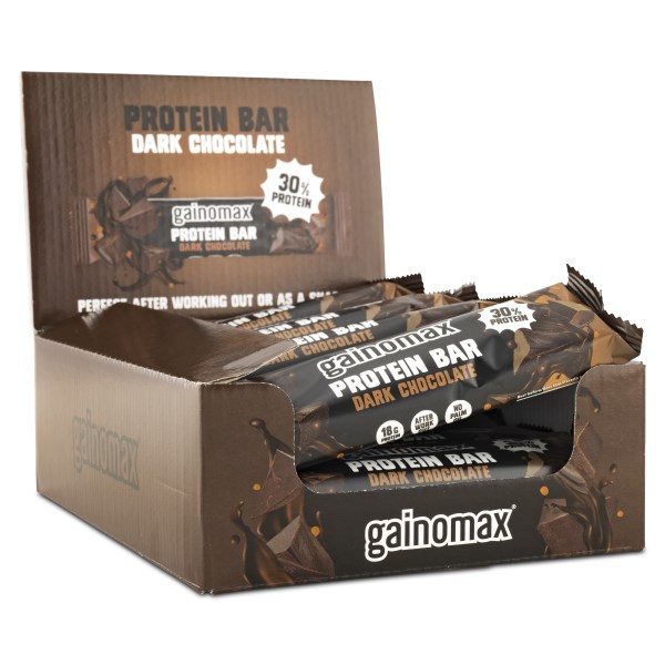 Gainomax Proteiinipatukka, Dark chocolate, 15-pack