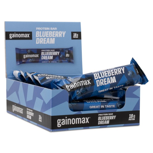 Gainomax Proteiinipatukka, Mustikka, 15-pack