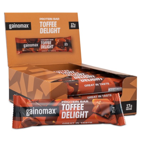 Gainomax Proteiinipatukka, Toffee, 15-pack