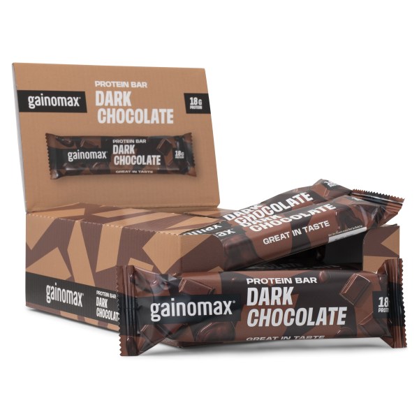 Gainomax Proteiinipatukka, Dark chocolate, 15-pack