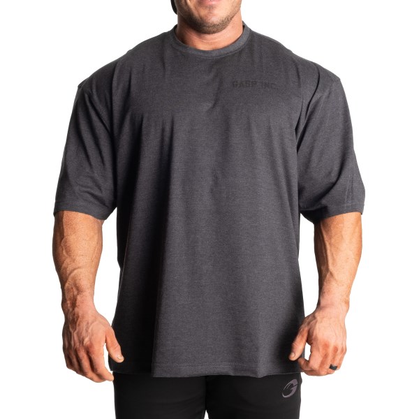 Gasp Division Iron Tee, L, Dark Grey Melange