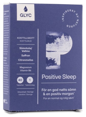 Pienoiskuva Glyc Positive Sleep, 40 tablettia