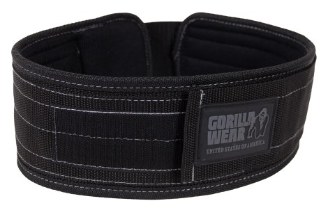 Pienoiskuva Gorilla Wear 4 Inch Nylon Belt, L/XL, Black / grey