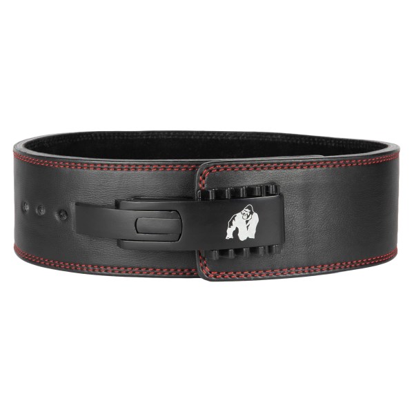 Gorilla Wear 4 Inch Premium Lever Belt, 2XL/3XL, Musta