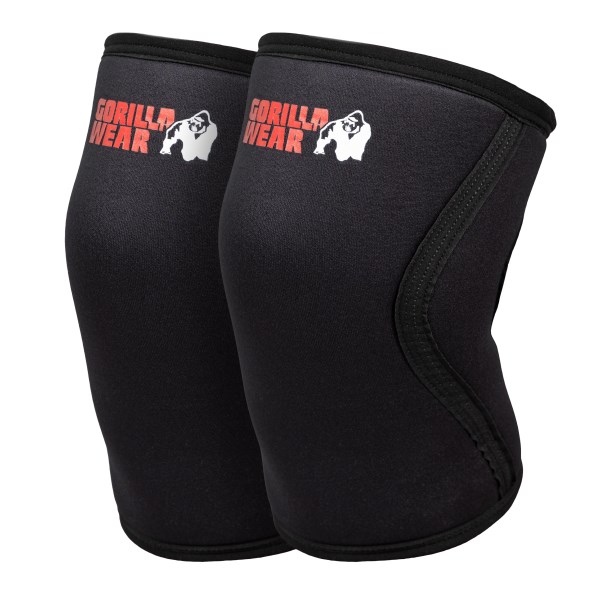 Gorilla Wear 5 mm Knee Sleeves, XXL, Musta