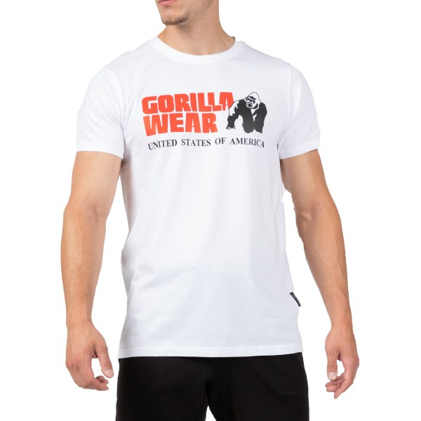 Gorilla Wear Classic T-shirt, S, Valkoinen