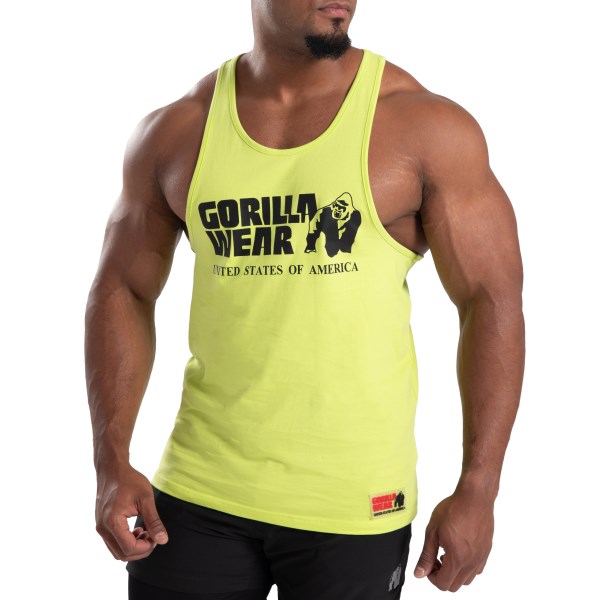 Gorilla Wear Classic Tank Top, XL, Wild Lime
