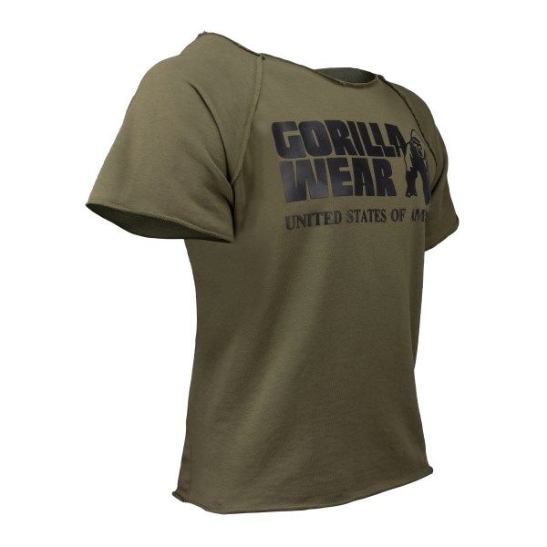 Gorilla Wear Classic Workout Top, 2XL/3XL, Army Green