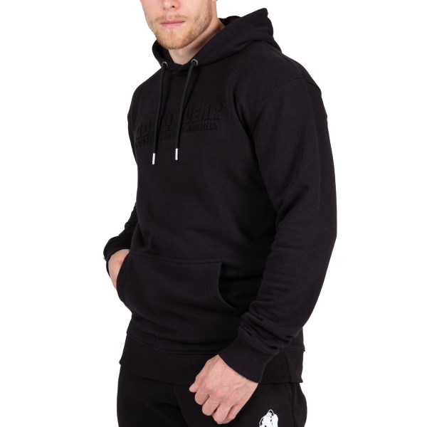 Gorilla Wear Crowley Oversized Hoodie, M, Musta