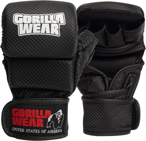 Pienoiskuva Gorilla Wear Ely MMA Sparring Gloves, M/L, Black/white