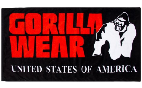 Pienoiskuva Gorilla Wear Functional Gym Towel, Black/red