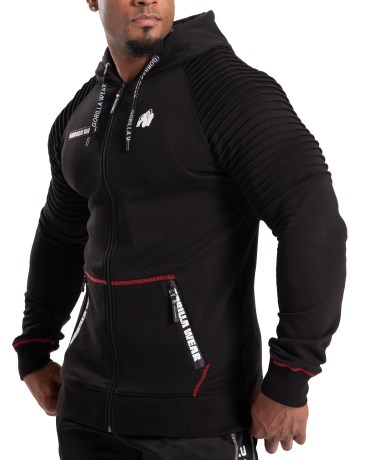 Pienoiskuva Gorilla Wear Georgia Zip Hoodie, L, Musta