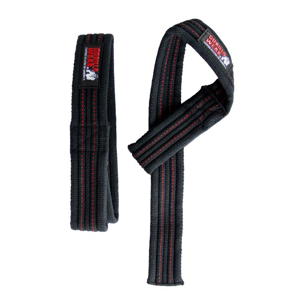 Gorilla Wear Hardcore Lifting Straps, 1 pari, Musta