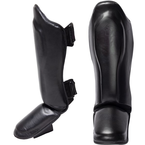 Gorilla Wear Mosby Shin Guards, XL, Musta