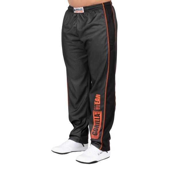 Gorilla Wear Wallace Mesh Pants, 2XL/3XL, Grey/Orange