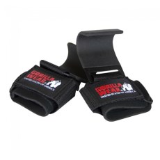 Pienoiskuva Gorilla Wear Weight Lifting Hooks, One size, Musta