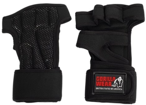 Pienoiskuva Gorilla Wear Yuma Weightlifting Workout Gloves, L, Musta