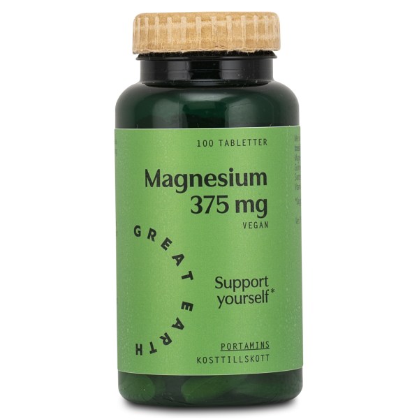Great Earth Magnesium 375 mg, 100 tablettia