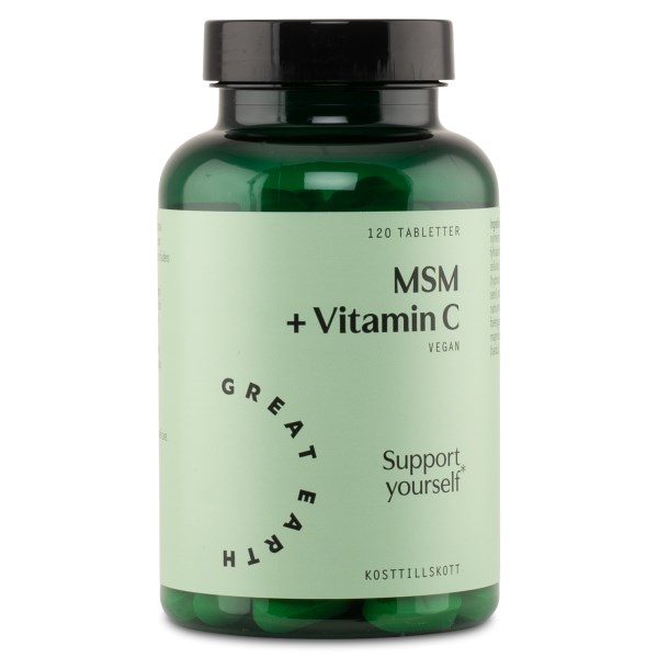 Great Earth MSM + Vitamin C, 120 tablettia