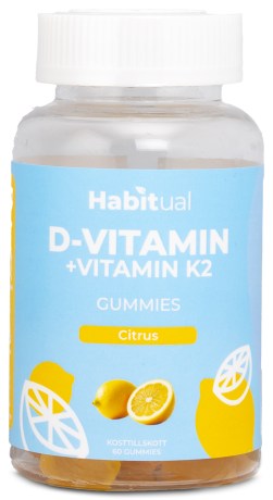 Pienoiskuva Habitual D-vitamiinikumikarkit , Sitrus, 60 Vitamiinkumikarkit