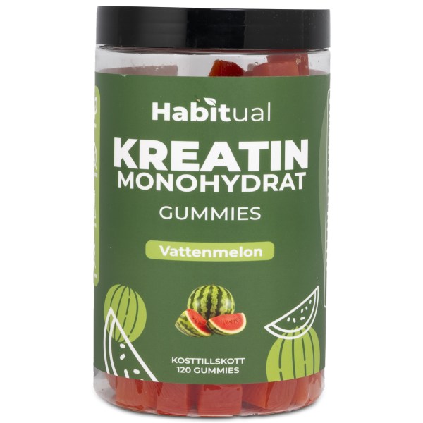 Habitual Kreatiini-gummit, Vesimeloni, 120 Harriboja