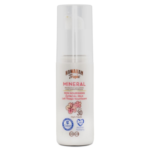 Hawaiian Tropic Mineral Sun Milk Face SPF30, 50 ml