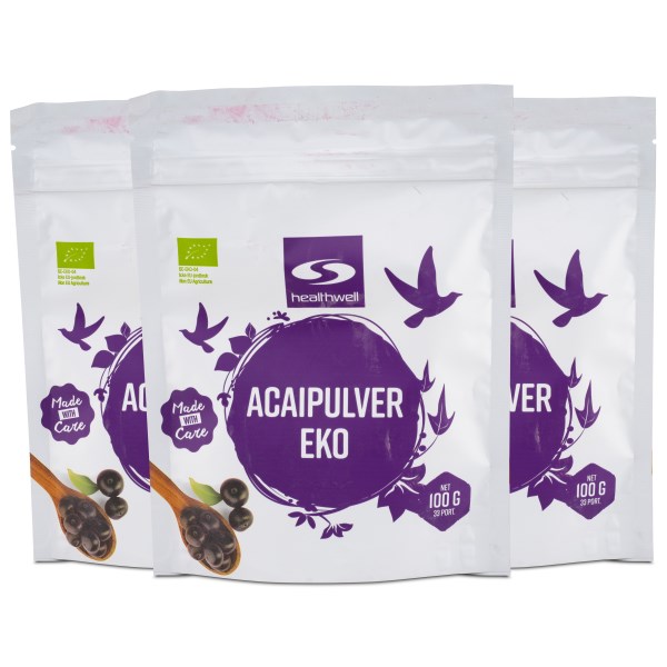 Healthwell Acai-jauhe EKO, 300 g